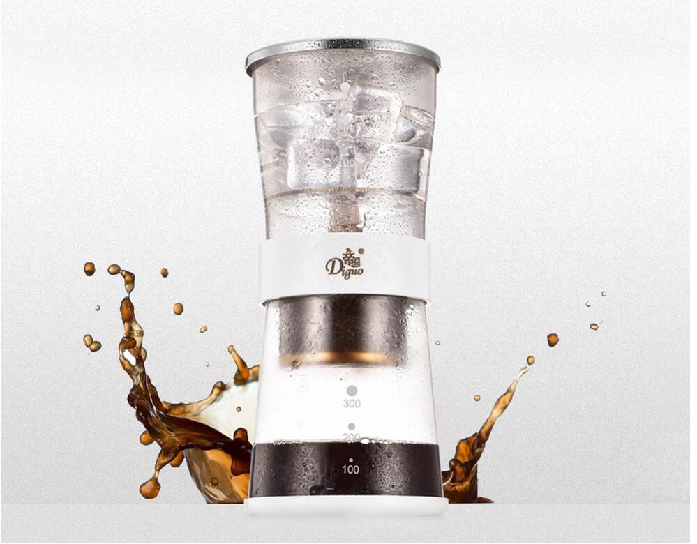 Cold Brew Coffee Dripper Adjustable Ice Drip Dripper with Glass Carafe Coffee Machine Drip Filter Pot