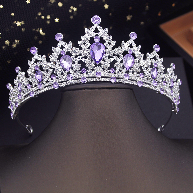 Princess Crown Small Tiaras Headdress Party Birthday Diadem Bridal Wedding Dress Hair Jewelry Accessories: Black Gun Plated