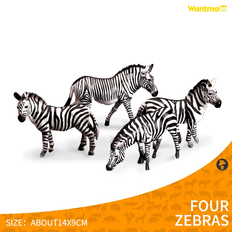 Safari Animals Figures Toys, Realistic Jumbo Wild Zoo Animals Figurines Large- Plastic Playset with Elephant, Giraffe, Lion, etc