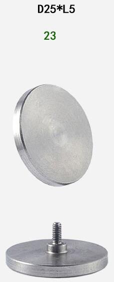 Stainless Steel Circular Big Flat Plane Contact Pointed Indicator Probe for Digital or Dial Indicators Height Gauge M2.5 Thread: 23