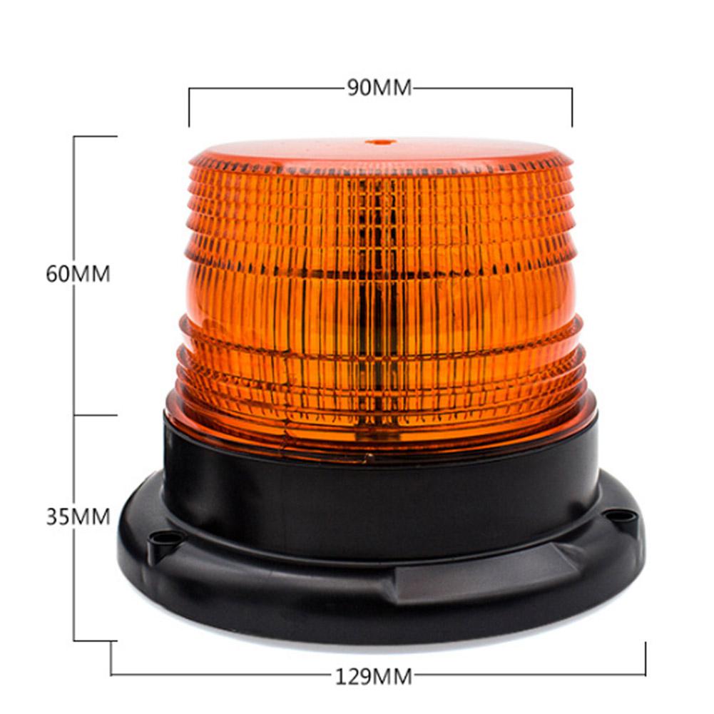Luz LED estroboscópica de emergencia para coche y camión, lámpara de faro con montaje magnético, 12V/24V