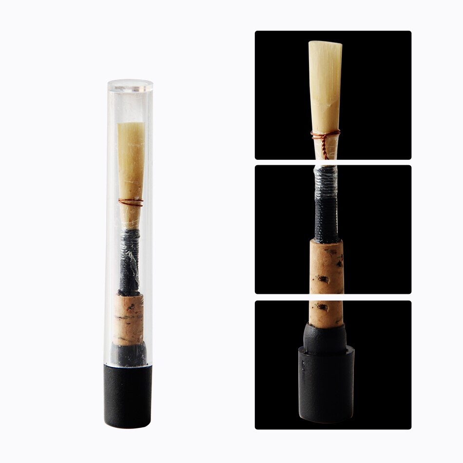 Recién llegado instrumento de viento medio parte de bambú negro Oboe Reed