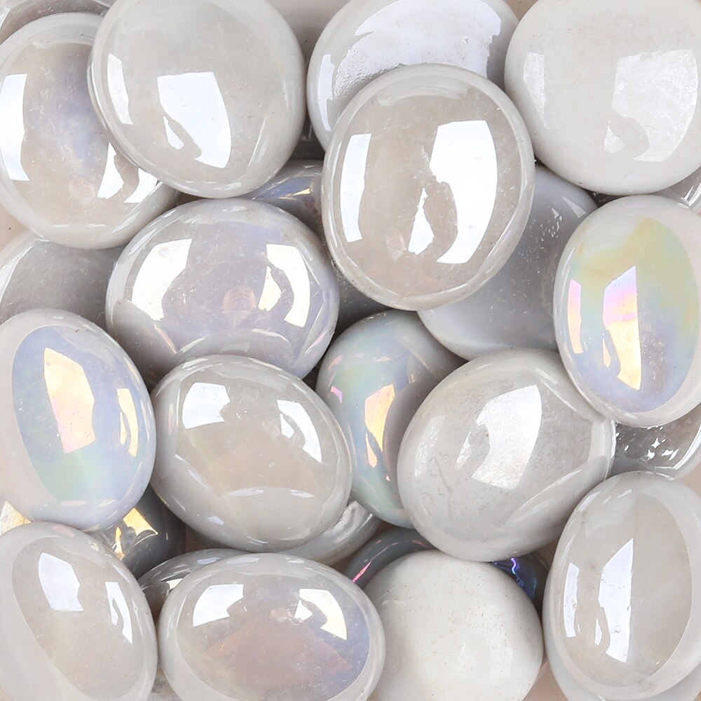 Pierres précieuses en verre opale moyen, 200g/38 pièces, 17-22mm, gouttes de perles, pépites, rouge Orange Opaque, bricolage, mosaïque, artisanat
