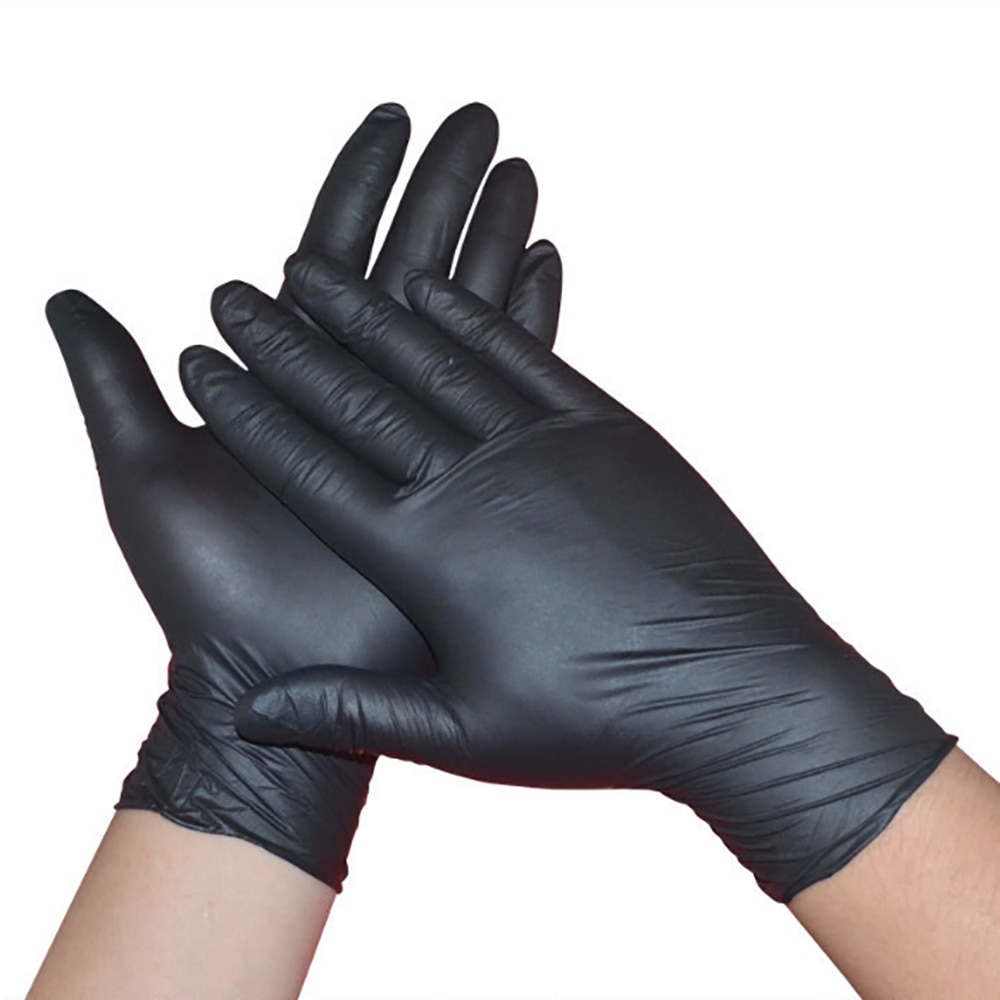 10 stk= 5 par super billige engangs latexhandsker til hjemmerengøring/mad/udendørs/havehandsker universal til venstre og højre hånd