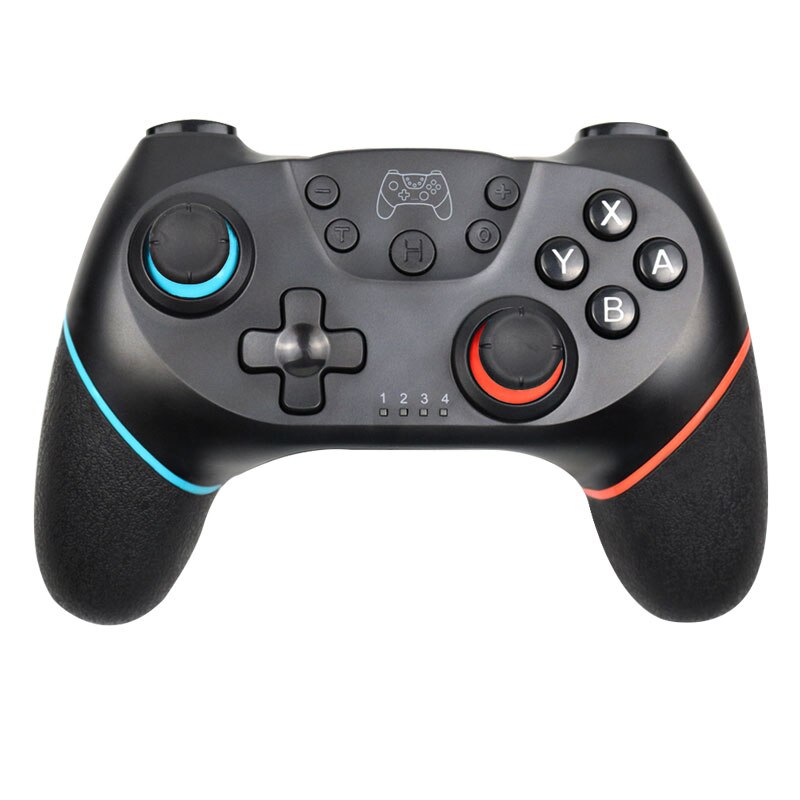 Mando inalámbrico con bluetooth para Nintendo Switch Pro, controlador joystick de juego para consola Switch con 6 ejes: Blue-Red