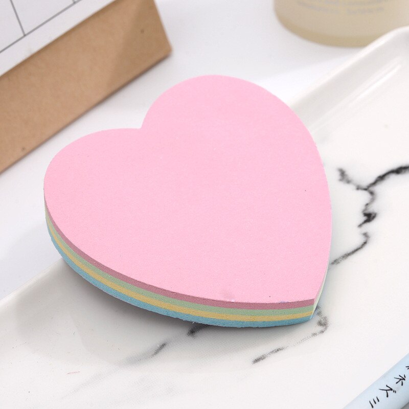 11Pcs Heart Butterfly Shape Post-it Notes Pocket Notepad Diary Schedule Memo Marker Sticky Office Work Reminder Labels