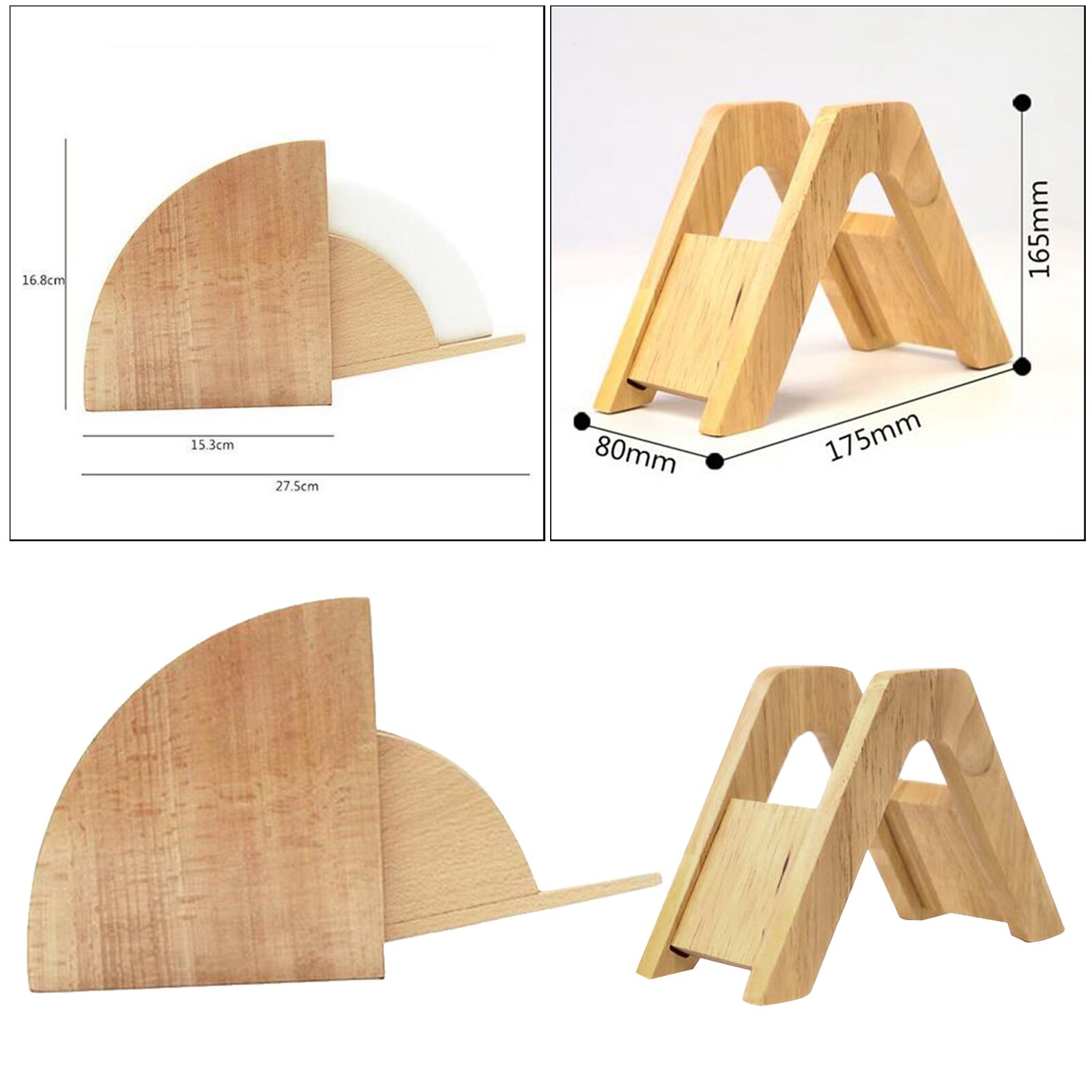 Coffee Filter Holders Paper Dispenser Storage Stand Wood Dustproof Case