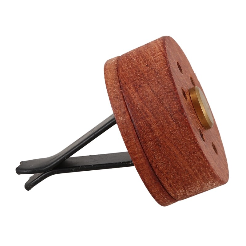 Essential Oil Diffuser For Car With Vent Clip, Wooden Stainless Steel Lava Stone Aromatherapy Diffuser Locket Mini Air Freshener