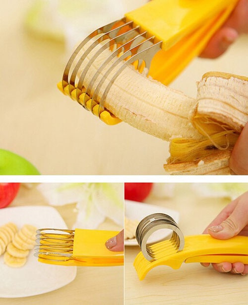 Zorasun bananensnijder, keukenchef, fruitsnijder, keukengereedschap, gadgets