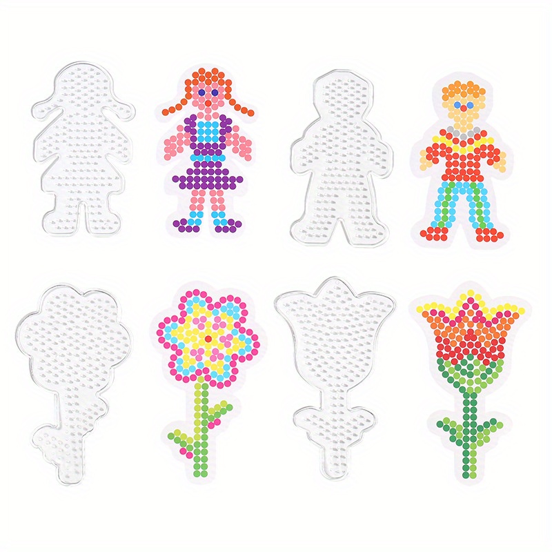 20pcs Small Template with Pattern Hama Beads 5mm Pegboards Board Perler Tool Fuse Beads Jigsaw Puzzle Template Educational Toys