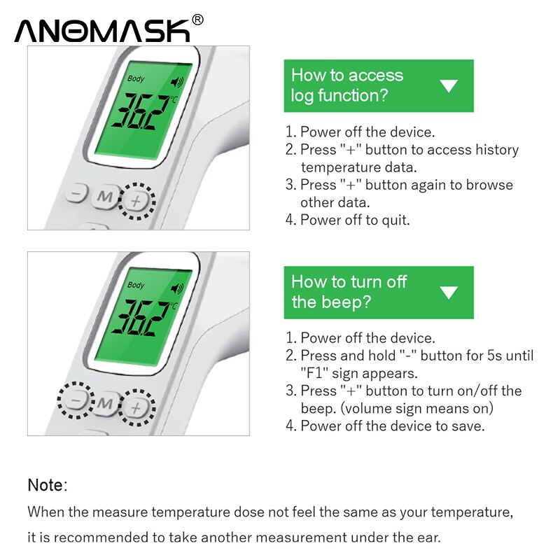 Digitale Infrarood Voorhoofd Thermometer Non-Contact Body Temperatuurmeting Digitale Thermometer Voor Volwassen Kind Baby