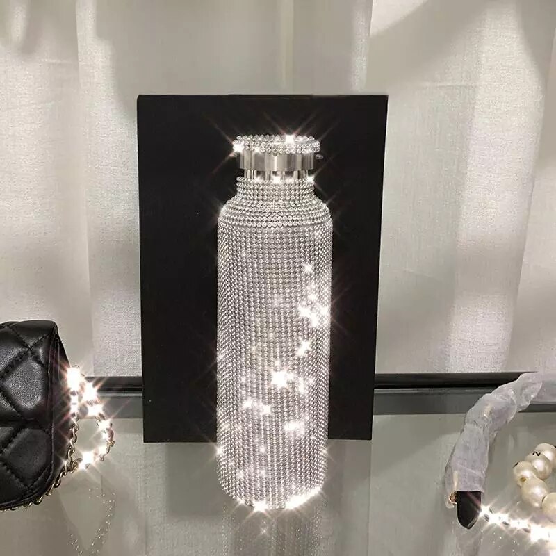 Strass Thermische Beker Roestvrij Staal Mini Geïsoleerde Fles Strass Thermische Beker Roestvrij Staal Mini Geïsoleerde Fles