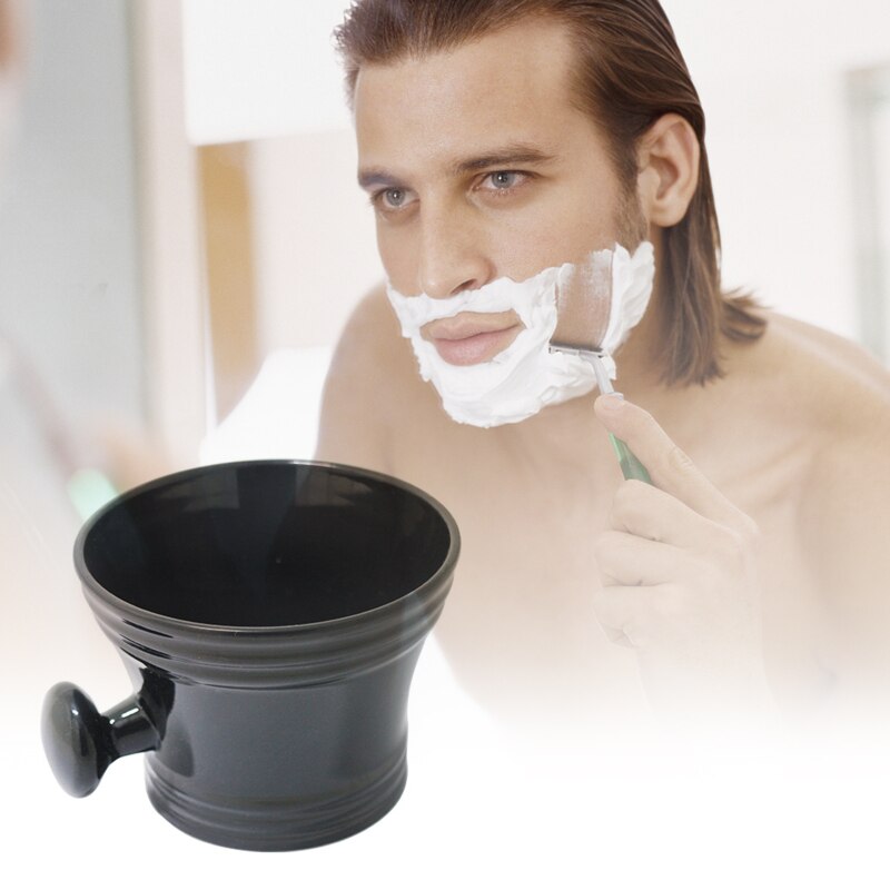 Kapper Cleaning Soep Cup Voor Scheermes Man Plastic Scheren Kom Met Handvat Zeep Mok Kom Professionele Voor Thuis Salon