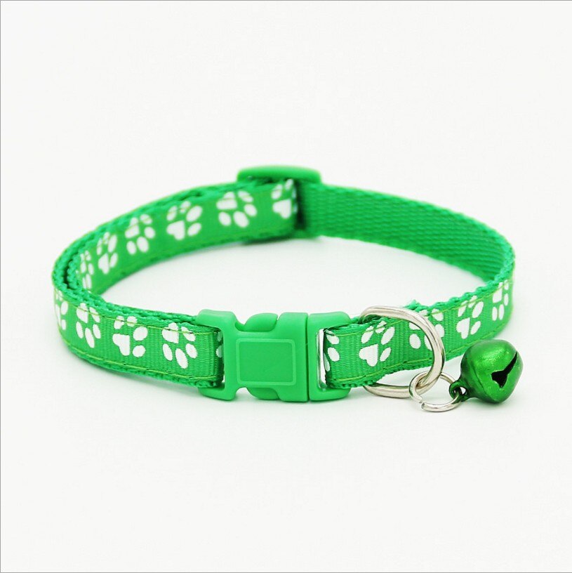 Hond Kraag Verstelbare Pet Hond Kat Kraag Reflecterende Huisdier Bel Kraag Geschikt Voor Katten En Kleine Hond Levert Leash Accessoires: green