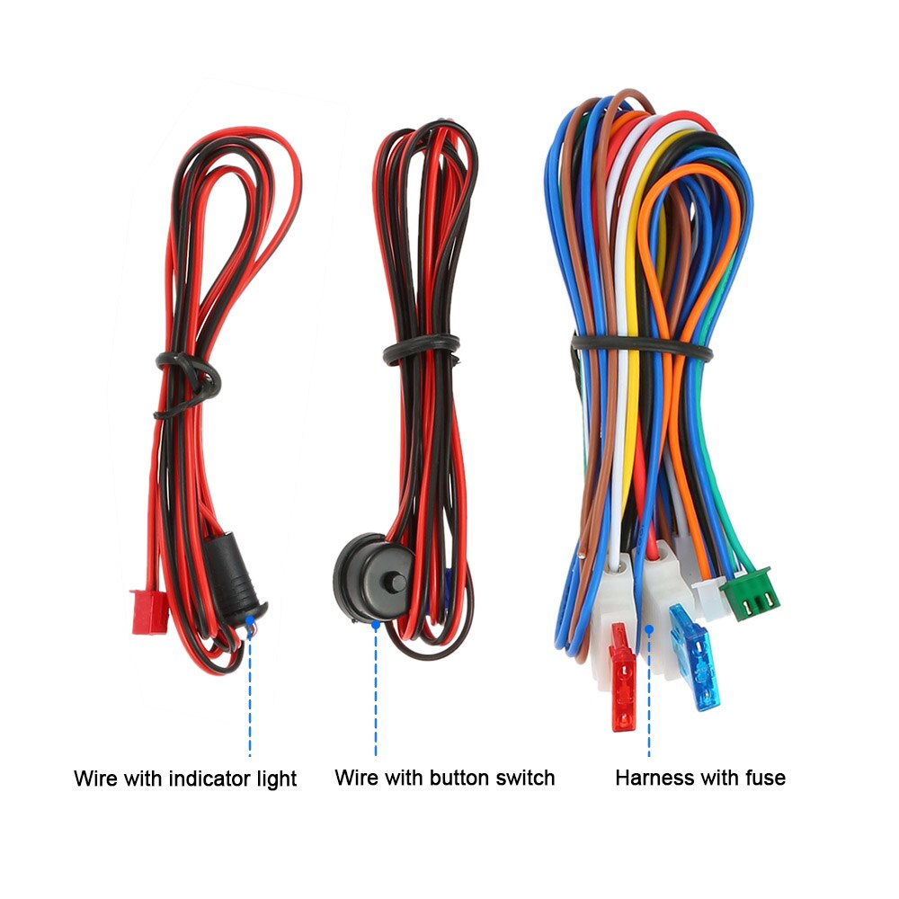 Universal Car Vehicle Security System Protection Anti-theft System Burglar Alarm 2 Remote