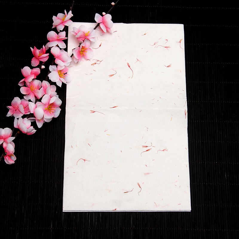 Chinese Style Fresh Ancient Handmade Paper Xuan Paper Plant Letter Paper for Calligraphy Painting Lettre Paper