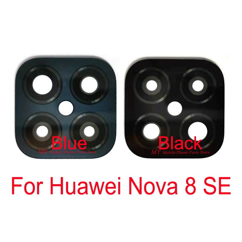 Zonder Sticker Mobiele Telefoon Achter Back Camera Glas Lens Cover Voor Huawei Nova 8 Se 8se Back Camera Lens Glas vervangende Onderdelen