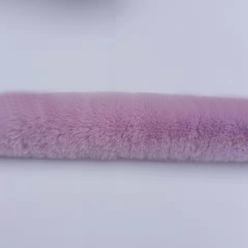 1M Verdikte Kunstmatige Konijnenbont Trim Kleding Accessoire Faux Fur Strips Voor Trui Jas Hood Hat Diy Pluizige Kledingstuk materialen: WHITE