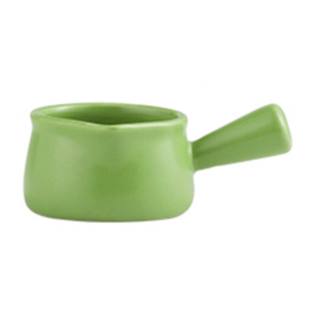 Mini Milk Cup Ceramic Milk Jugs Milk Frother Jug Sauce Pot Latte Maker Coffee Pitcher Cup Cappuccino Milk Pot Espresso Cup: Green