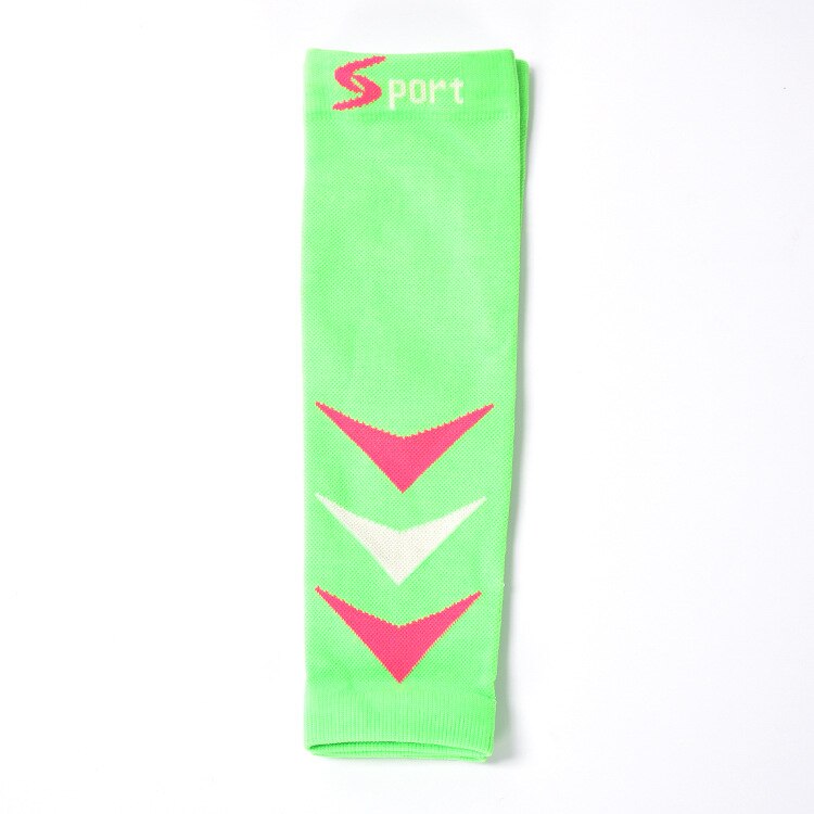 Brothock – chaussettes de sport élastiques pour hommes, Leggings de Protection des jambes de niveau II, Compression des mollets, Protection des tibias, football, basket-ball: green