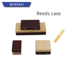 Bohao alt/teno/sopraan saxofoon rieten koffer klarinet rieten doos 2/4/6/10 stuks rieten koffer draag riet hout accessoire doos
