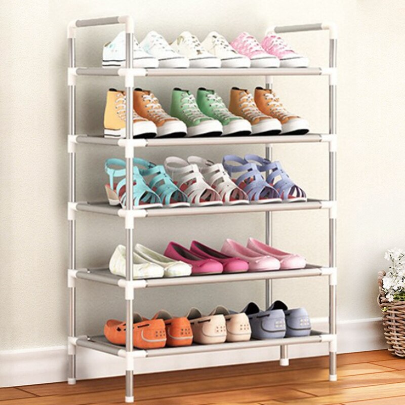 Multifunctional Multi-layer Household Shoe Rack Storage Box Household Fabric Storage Rack Simple Dormitory Space-saving Shelf