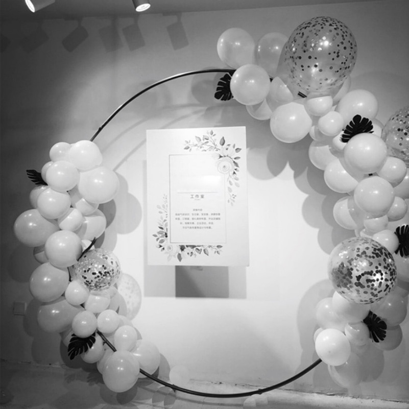 Cirkelfotografering baggrund glitter flash fødselsdagsfest rund fotoboks, dessert kage bord baggrundsmuligheder 63cm to 143cm