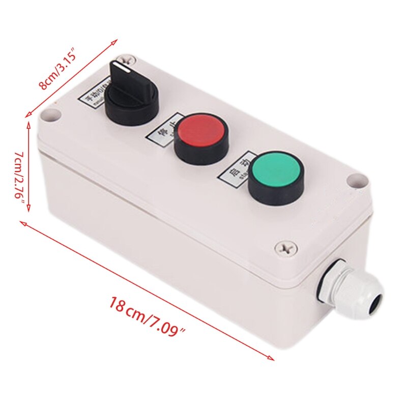 Push Button Station for machinery IP66 Waterproof Pushbutton Switch Control Box E5BE