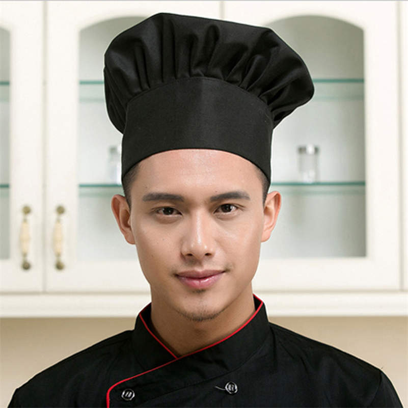 Chapeau de Chef , extensible, ajustable, pour hommes, pour cuisinier, boulanger, champignon: 1