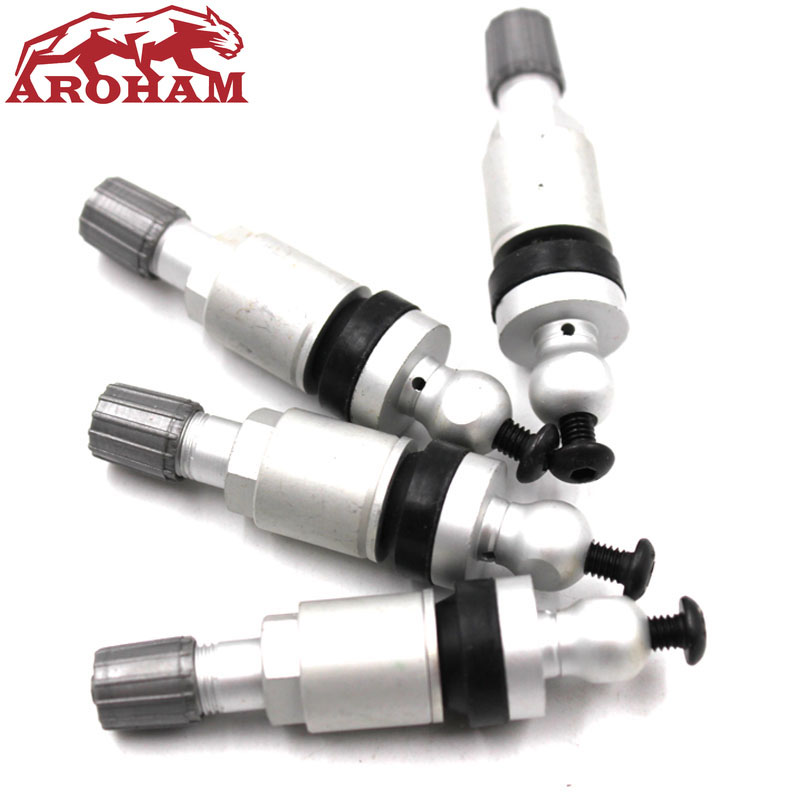Aroham mejor 4 unid/lote Steelmate TPMS válvulas neumáticos tallos
