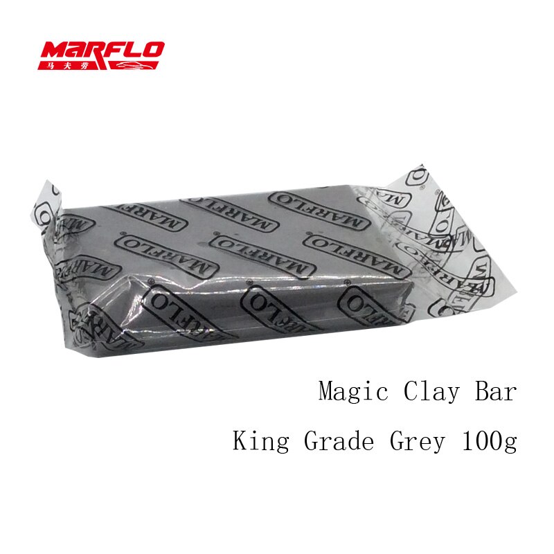 Marflo magic clay bar auto bil lak pleje rengøring detaljering vask king grade grå rustfjerner converter remover forebyggelse