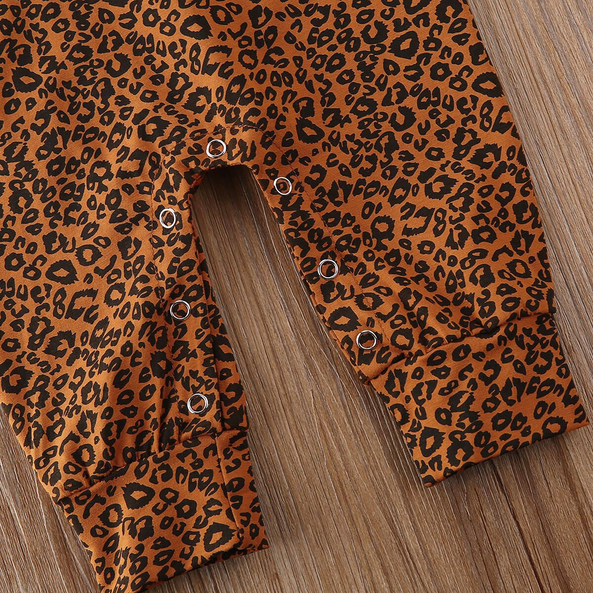 Baby Frühling Herbst Kleidung Infant Baby Junge Mädchen Langarm-body Overall Leopard Insgesamt Outfits 0-18M