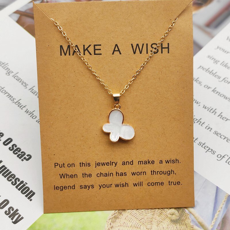 Collier avec pendentif papillon pour femmes et filles, coréenne, , chaîne clavicule dorée, ras du cou, bijoux de déclaration