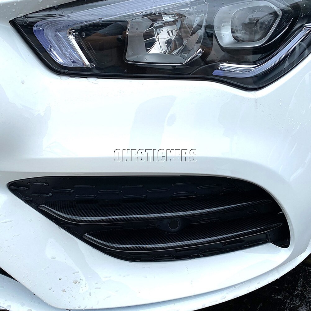 til mercedes benz cla klasse  c118 cla 180 200 220 250 260 +  bil tåkelysstrimler foran listverk deksel luftinntak grille lameller listverk