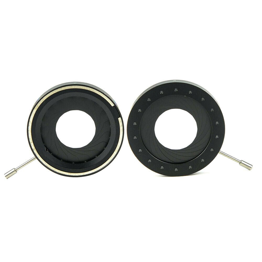 2.5-42mm Mechanical Iris Aperture Diaphragm Condenser Module with18pcs Blades