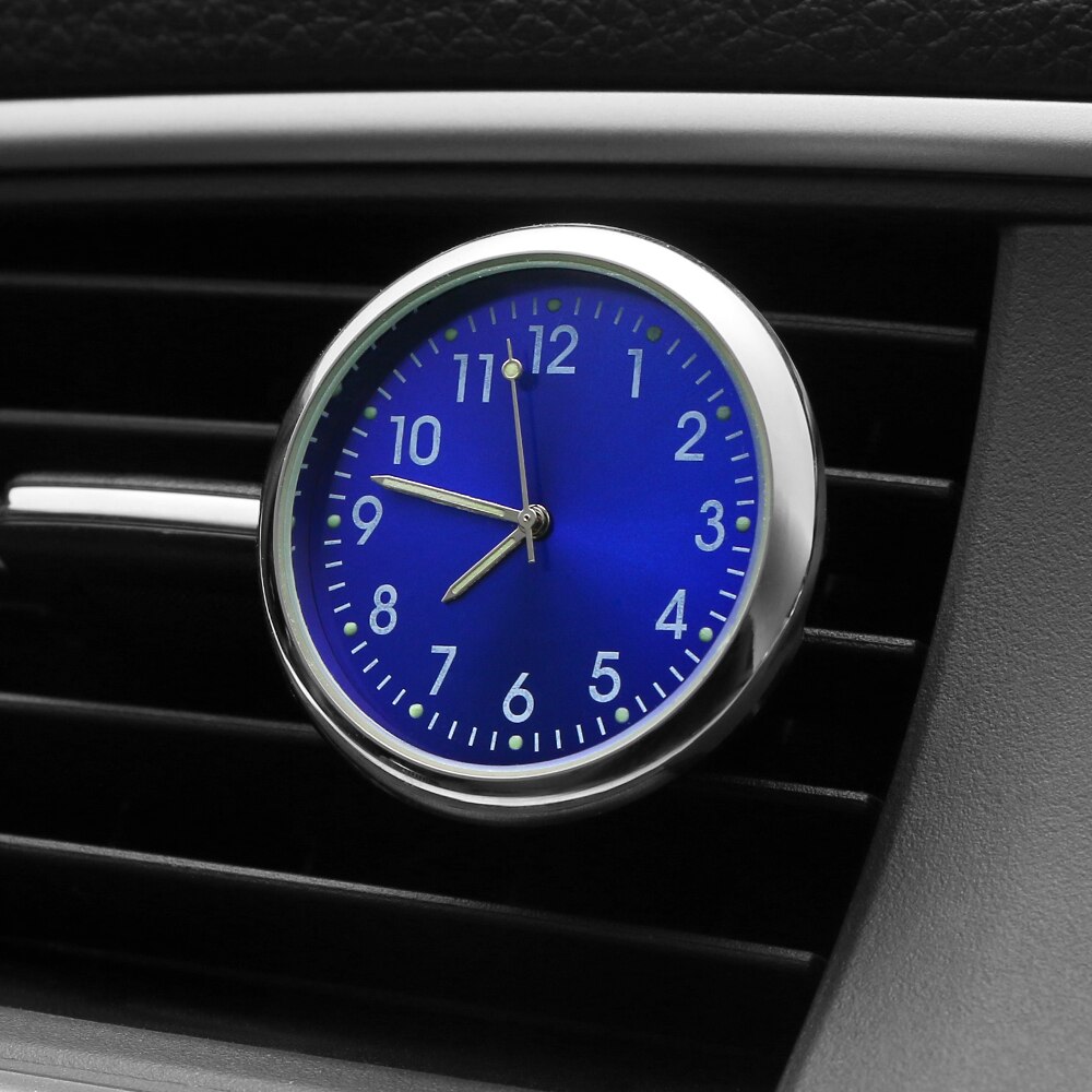 Car Clock Luminous Mini Auto Internal Stick-On Digital Watch Dashboard For Car Electronic Meter Car Clock Mechanics Nightlight