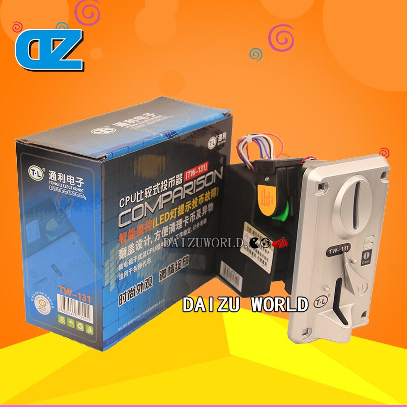 TW131 Coin selector /Coin operated spare parts /Arcade coin acceptor/ /Token slot/Toy crane machine/simulator racing machine