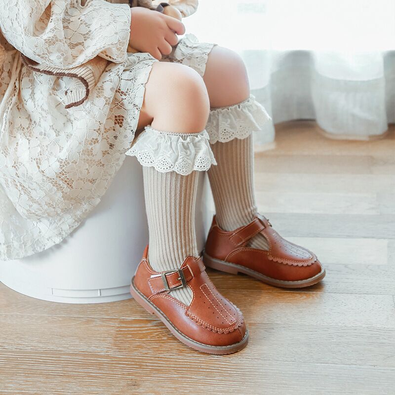 0-8Years Nuovo Del Bambino Delle Ragazze Calzini E Calzettoni Del Merletto Bambini Lungo Calzini E Calzettoni Bambino In Morbido Cotone Del Bambino Calzini E Calzettoni Alti Al Ginocchio Bambini Calzini E Calzettoni di Colore Solido