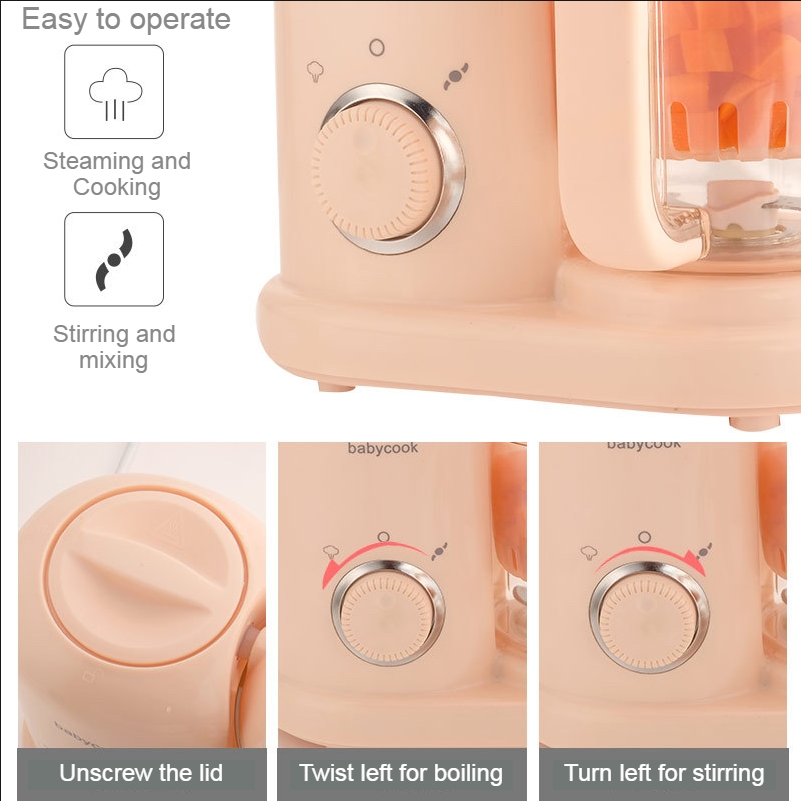 Baby Food Maker Baby Food Mills Supplement Machine Multifunctional Food Processors Blender Grinder Steamer Mixer Steam Cooking