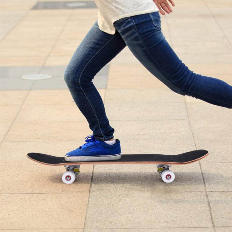 Skate Board 79*20*8.5cm Painted Back Panel Four-wheeled Maple Silent Skateboard Teenager Adult Skating Street Board Beginer HWC