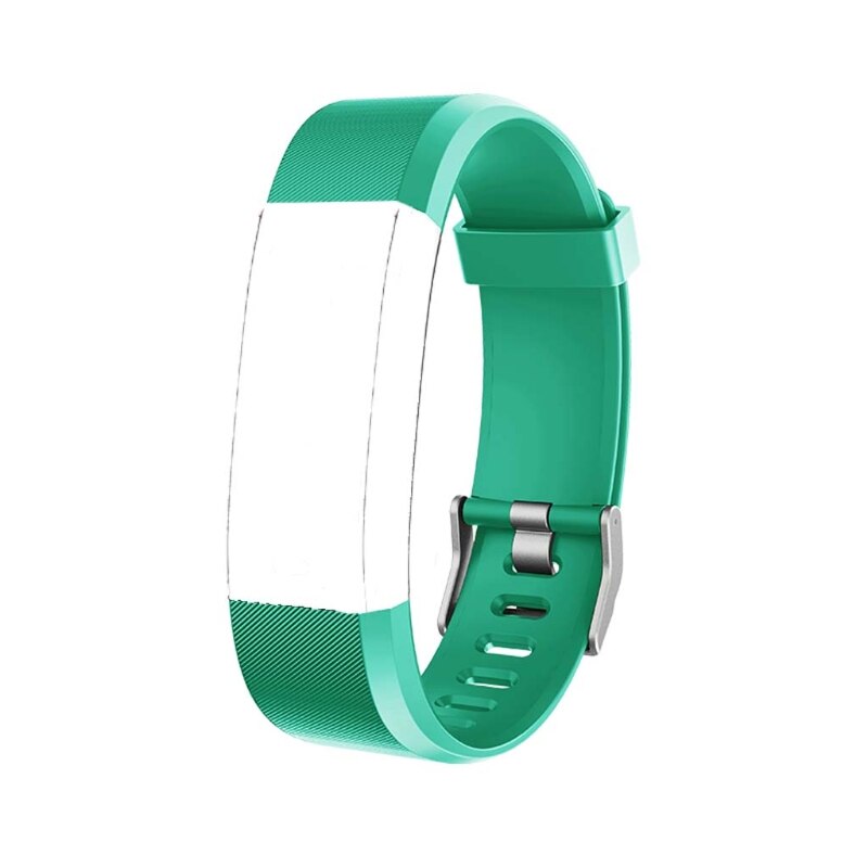 Pulsera OOTDTY ID115 Plus, repuesto de correa de silicona para reloj inteligente: green