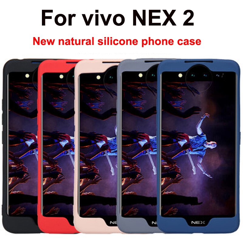 NEX2 natural silicone Case for Vivo NEX 2 Case 6.39'' Anti-shock Contrast Back Cover 2-Screen for VIVO Nex 2 Nex2 Cover