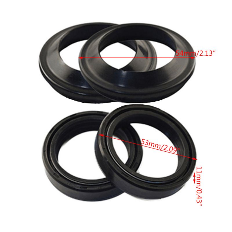 4 Stuks Motorcycle Voorvork Oliekeerringen En Dust Seal Voor Honda CB1 CB400 CBR400