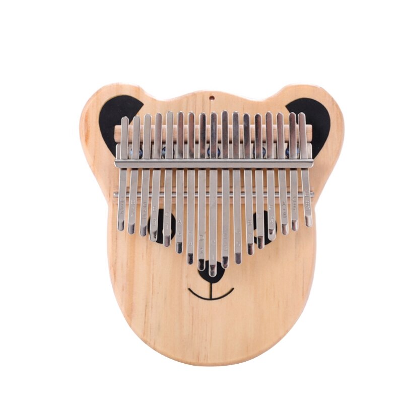 Piano de pulgar Kalimba con forma de Animal de dibujos animados, 17 teclas, Piano de dedo Mbira portátil, para niños y adultos principiantes