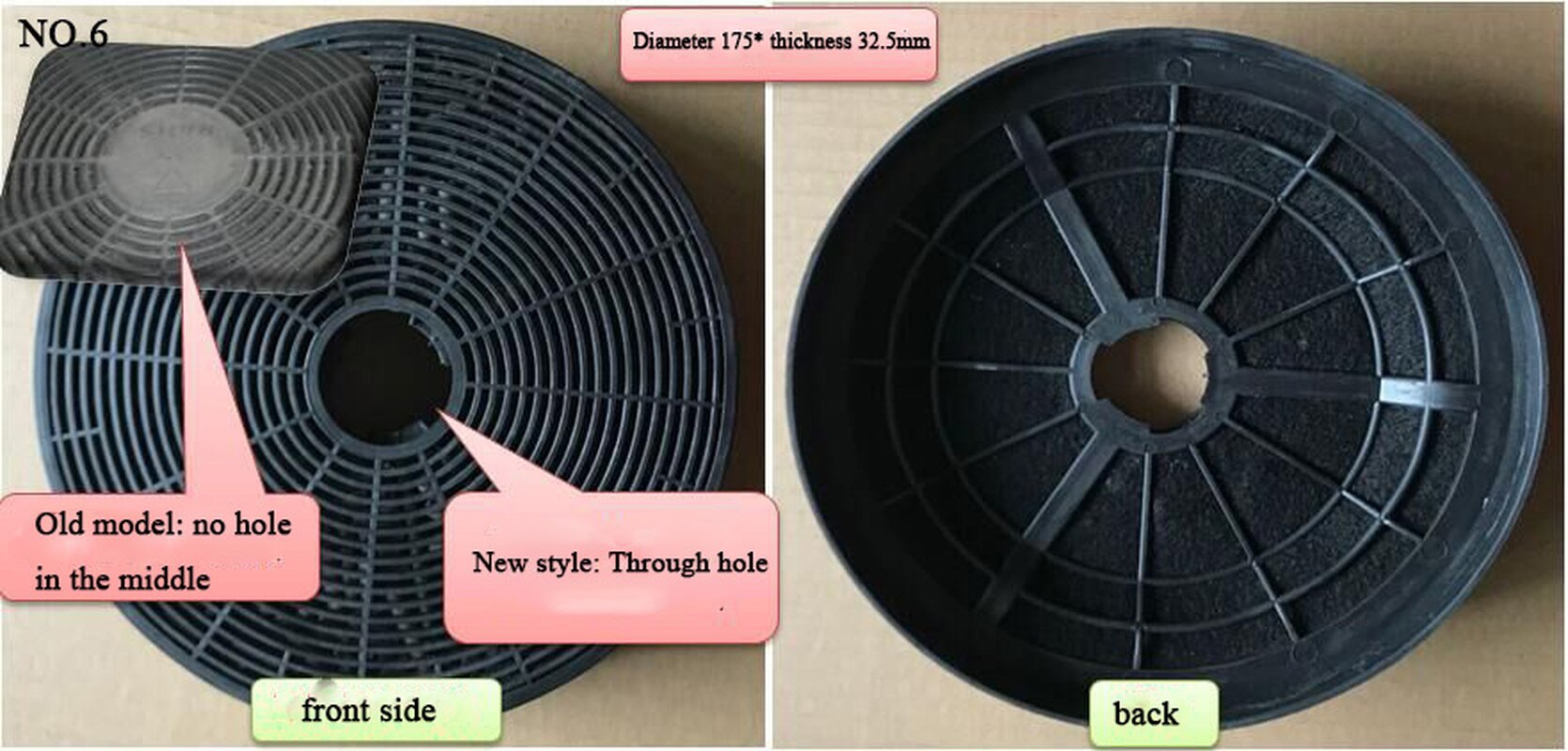 1 pcs range hood filter is used to replace the activated carbon filter of the range hood kitchen restaurant: NO.6