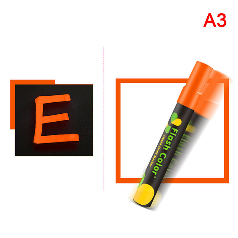 Vloeibaar krijt, uitwisbare markeerstift, whiteboard, graffiti, led-reclame, krijtbord, fluorescerende marker, stift, kunstbenodigdheden: Geel