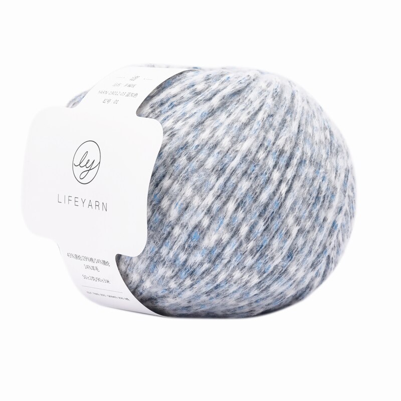 50g/ball medium thick hand woven wool yarn color dot pattern thick thread group handmade scarf thread