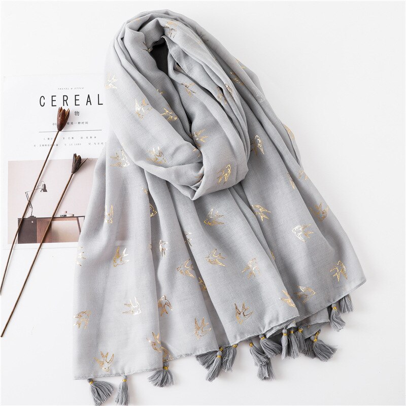 dyr skrive ut bomull skjerf til kvinne blomster svelg fugl pareo sarong badesuite dekke opp