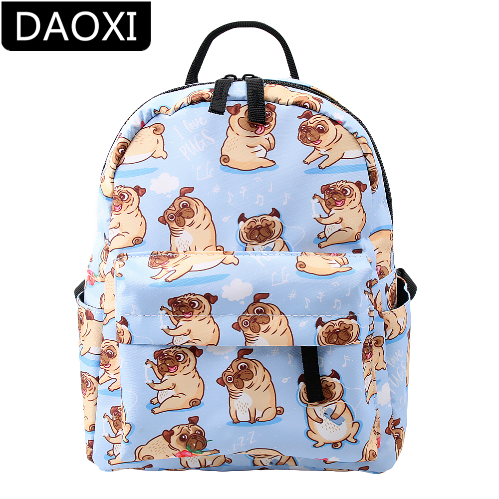 DAOXI mignon carlin Mini sac à dos pour filles sac à bandoulière étanche adolescent petit sac à dos fleurs DXMNSB-5