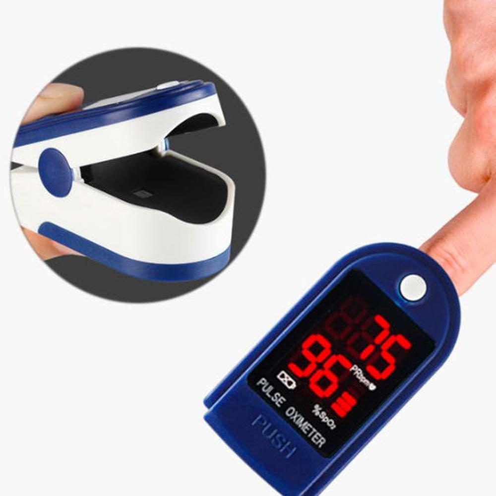 1pc Blood Oxygen Monitor OLED display Blood Oxygen Finger Pulse Digital Fingertip Oximeter Oxygen Saturation Monitor No Battery